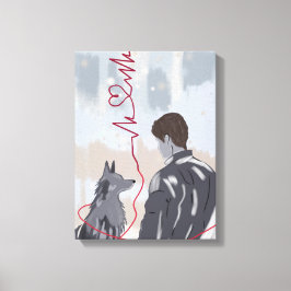 Paw and Heart I – Animal and Human Love Leinwanddruck