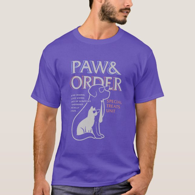 Paw And Order Special Feline Unit Petsraining Dog  T-Shirt (Vorderseite)