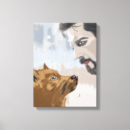 Paw and Pulse I – Animal and Human Bond Leinwanddruck