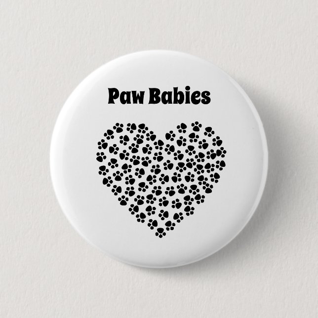 Paw Babies. Mama zum Muttertag des Hauses Button (Vorderseite)