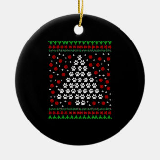 Paw Christmas Keramik Ornament