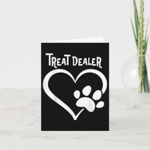 Paw Design Shirt Leckerei Händler Hund Lover Herzp Karte