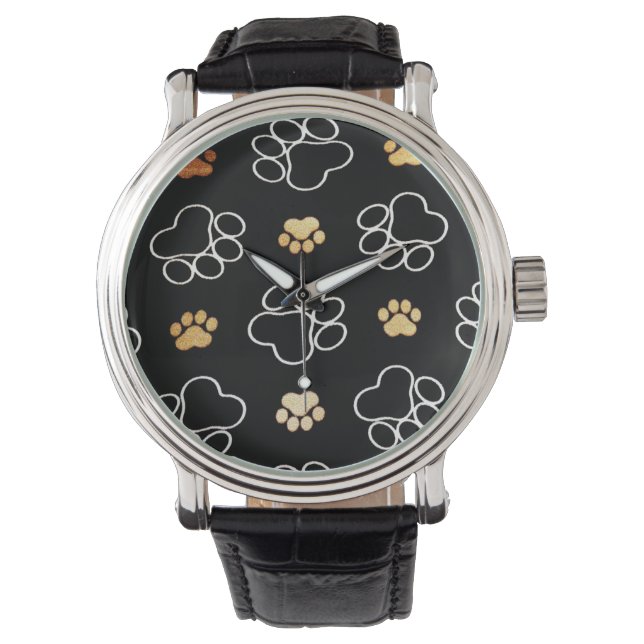 Paw-Druck Armbanduhr (Vorderseite)