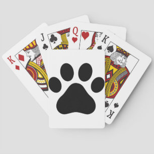 Paw-Druck Spielkarten
