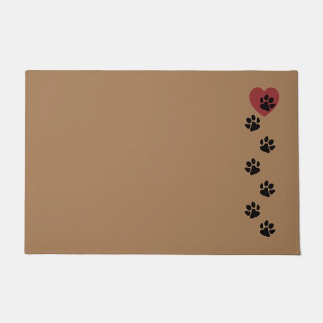 Paw druckt mir ins Herz Fußmatte (Vorderseite)