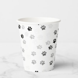 Paw druckt Party Paper Cup für Hundeliebhaber Pappbecher