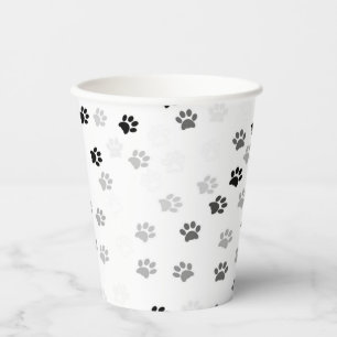 Paw druckt Party Paper Cup für Hundeliebhaber Pappbecher