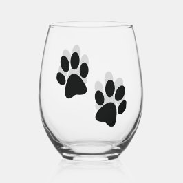 Paw druckt Wärmeglas Weinglas Ohne Stiel