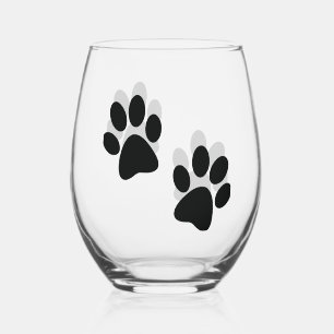 Paw druckt Wärmeglas Weinglas Ohne Stiel