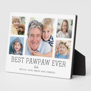 Paw Großvater Großkinder FotoCollage Fotoplatte