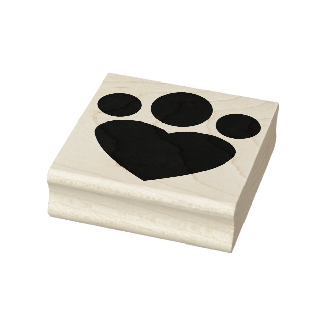 Paw Heart Rubber Art Briefmarke Gummistempel (Stempel)