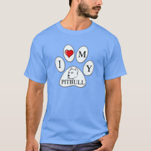 PAW - Herzlich mein Pit Bull - Liebe Hunde T-Shirt