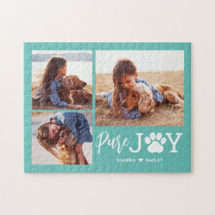 Paw Joy EDITABLE FARBE Personalisiert Puzzle