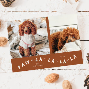 Paw-La-La-La-La-Terracotta Foto Ferienkarte Feiertagskarte