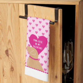 Paw-Lease Be my Valentine Kitchen Geschirr Handtuc Geschirrtuch