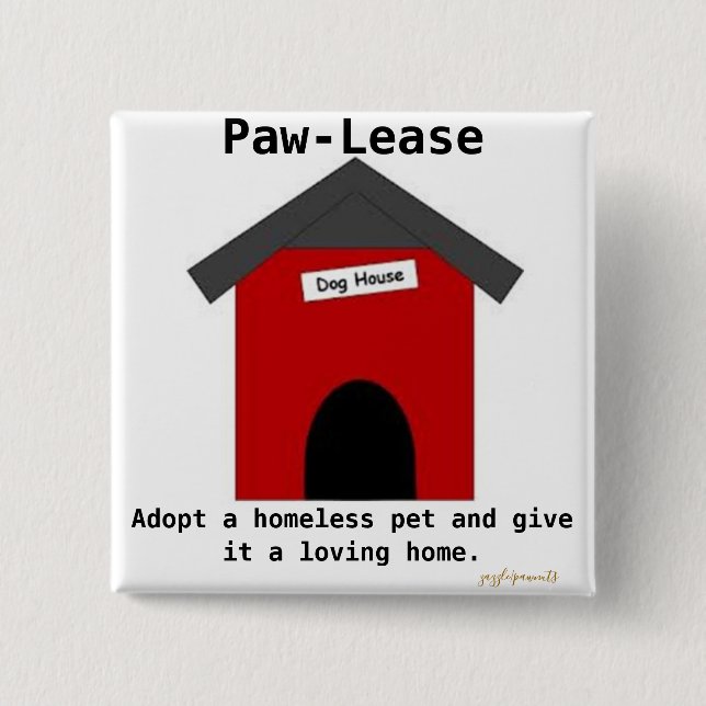 Paw-Lease Button (Vorderseite)