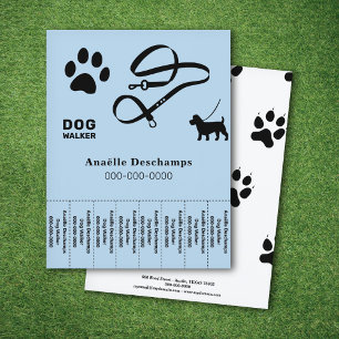 Paw & Leash - Hundeschwalbe reißen Strips-Flyer ab Flyer