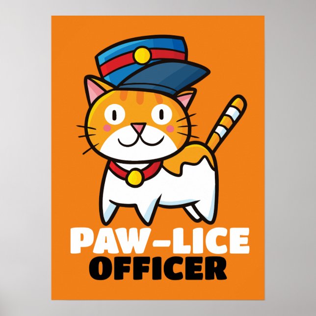 Paw-lice Officer Poster (Vorne)