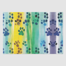 Paw-Muster auf Pastellfarben