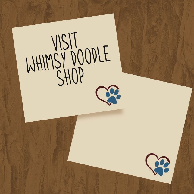 Paw n'Heart Dog Love 3" x 3" Post-it® Notes (Créateur téléchargé)