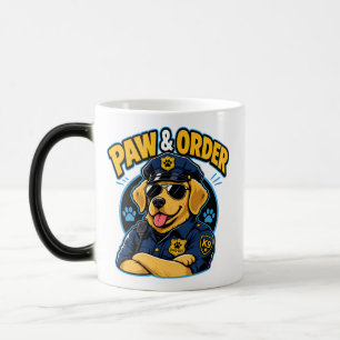 Paw & Order Hund Polizei PNG, Lustiger K9 Hund Sub Verwandlungstasse