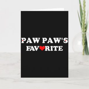 Paw Paws Liebling Mit Rotem Herzen Karte