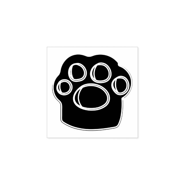 Paw Pet Gummistempel (Prägung)