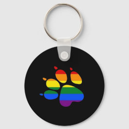 Paw Pride Flag LGBT Schlüsselanhänger