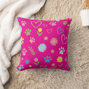 Paw Print and Hearthebel Kissen Paw Paw