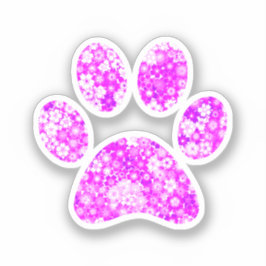 Paw Print Aufkleber