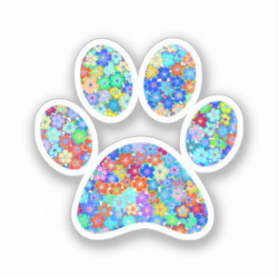 Paw Print Aufkleber