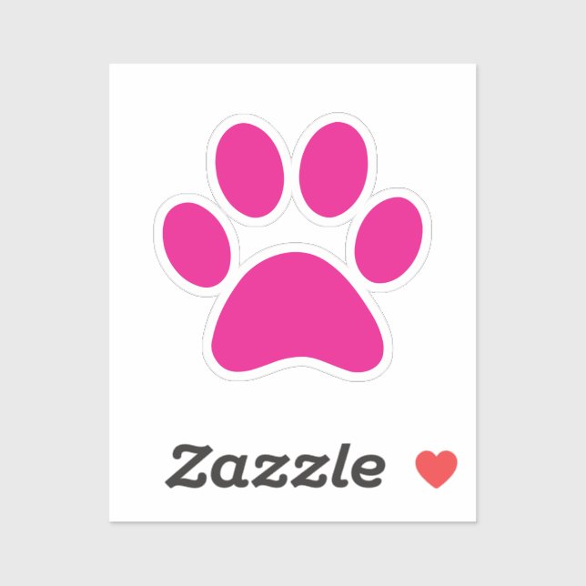 Paw Print Aufkleber (Blatt)