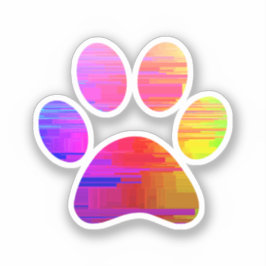 Paw Print Aufkleber