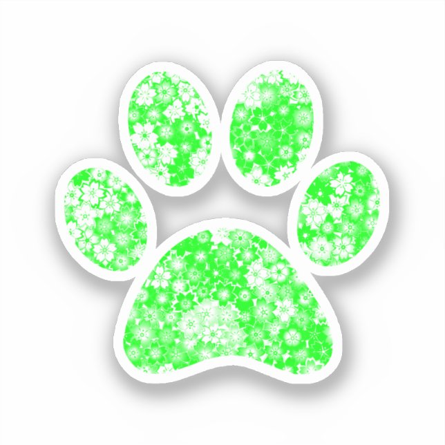 Paw Print Aufkleber (Vorderseite)