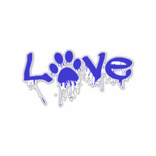 Paw Print Aufkleber