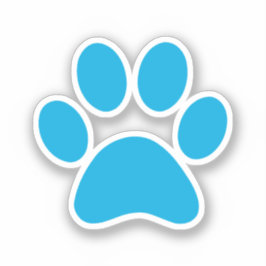 Paw Print Aufkleber