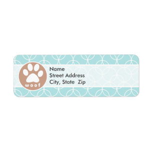 Paw Print; Baby Blue Circles