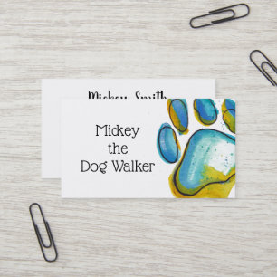 Paw Print Business Card Visitenkarte