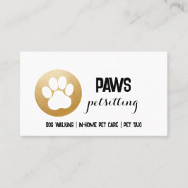 Paw Print Business Card Visitenkarte