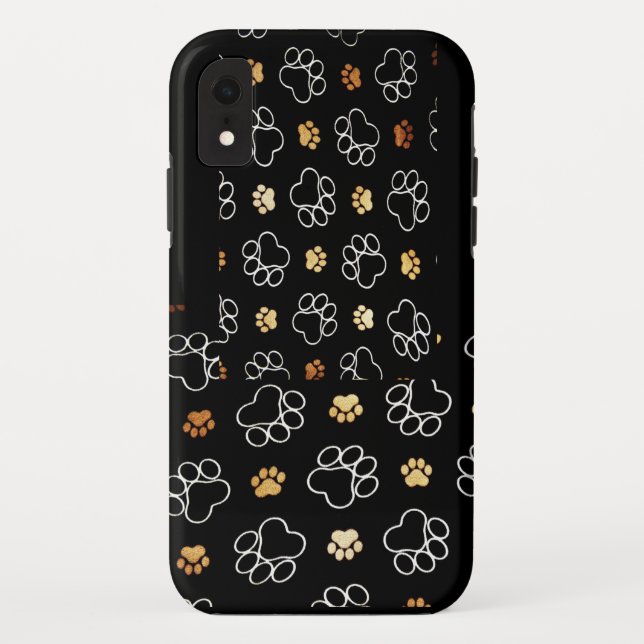 Paw Print Case-Mate iPhone Hülle (Rückseite)