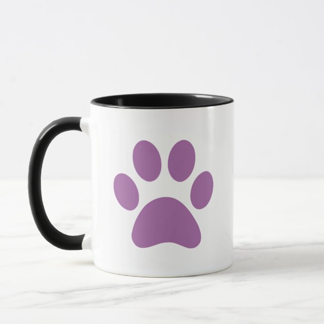Paw Print Coffee Tasse (Links)