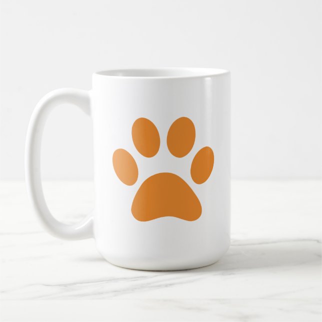 Paw Print Coffee Tasse (Links)