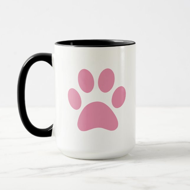 Paw Print Coffee Tasse (Links)
