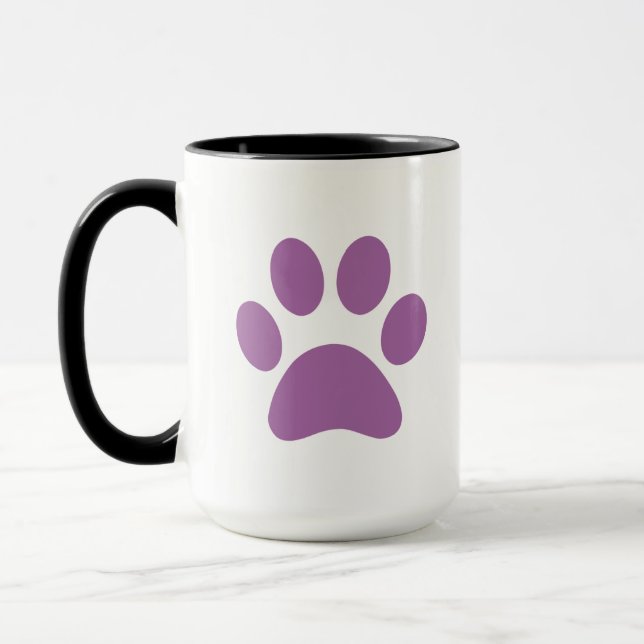Paw Print Coffee Tasse (Links)