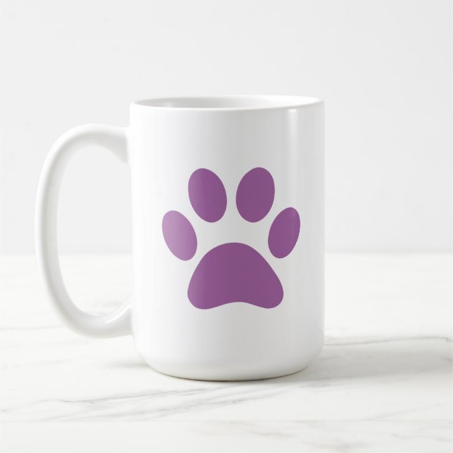 Paw Print Coffee Tasse (Links)