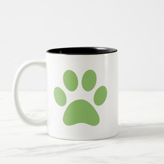 Paw Print Coffee Tasse (Links)