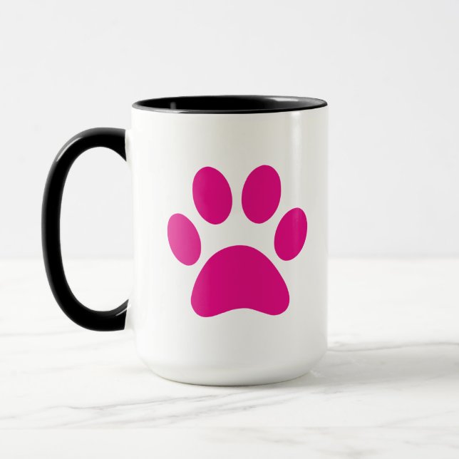 Paw Print Coffee Tasse (Links)