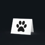 PAW PRINT DANKESKARTE<br><div class="desc">Cool, Cute, Comic, Science, Vintage Sports, Paar, Love, Funny, Retro</div>