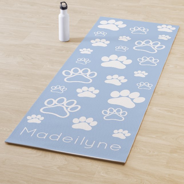 Paw Print Doga-Modern-Calming Blue Yoga Mat Yogamatte (Beispiel)