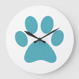 Paw Print                    Große Wanduhr